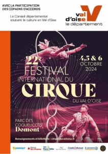 4,5 & 6 Octobre 2024 – Participation au 22e Festival International du Cirque du Val d’Oise